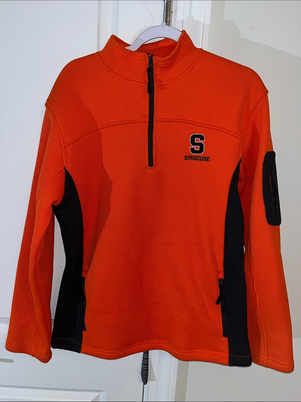 Syracuse Orange Cuse SS Spyder Style T Neck Sweatshirt Jacket Ski Snowboard M